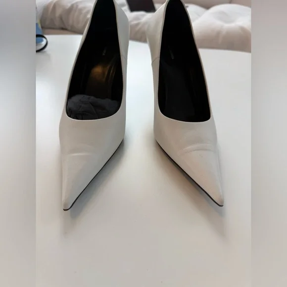 Balenciaga white knife pumps 39 - Picture 2 of 6